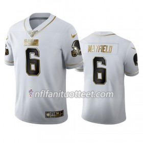 Miesten Cleveland Browns NFL Pelipaita Baker Mayfield 6 Nike Valkoinen Golden Edition 100th